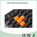 China fábrica buttom preço legal design normal teclado com fio (kb-1688)